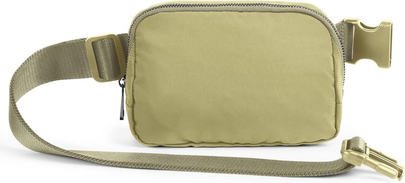 ODODOS Unisex Mini Belt Bag with Adjustable Strap Small Fanny Pack for Workout Running Traveling Hiking, Khaki Green - Image 3